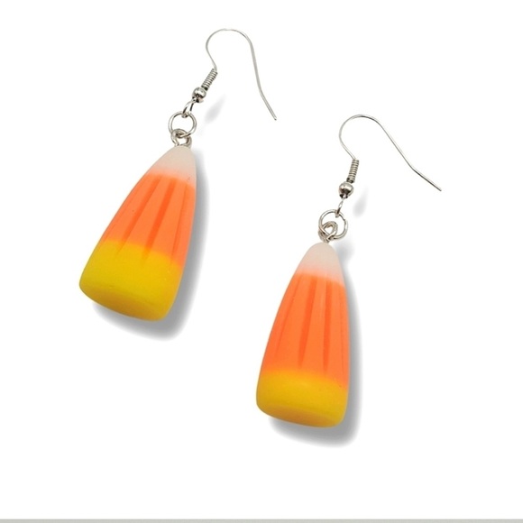 Halloween Candy Corn Earrings - Picture 4 of 4